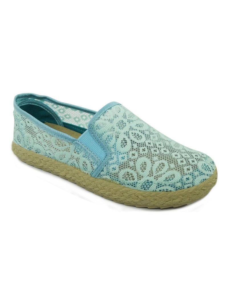 Espadrilles Espargatas unisexe avec semelles en caoutchouc. Bleu ciel - Kiabi