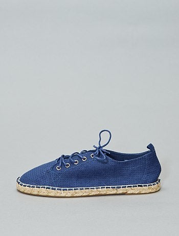 Espadrilles fantaisies à lacets - Kiabi