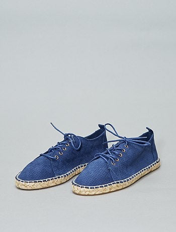 Espadrilles fantaisies à lacets - Kiabi