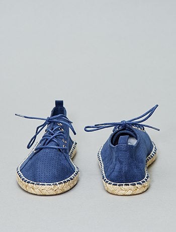 Espadrilles fantaisies à lacets - Kiabi