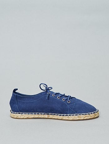 Espadrilles fantaisies à lacets - Kiabi