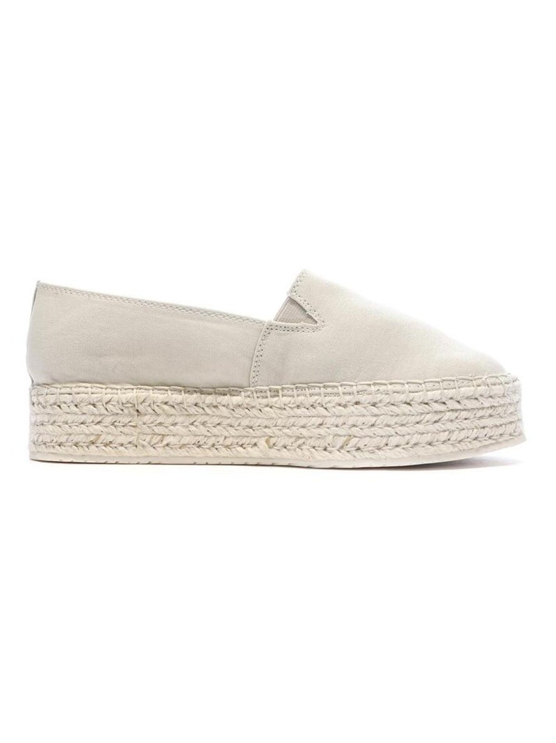 Espadrilles Femme Calvin Klein Jeans Ecru - Kiabi