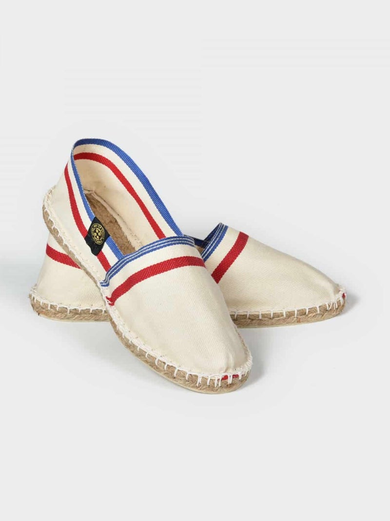 Espadrilles Frenchy rayée Blanc - Kiabi
