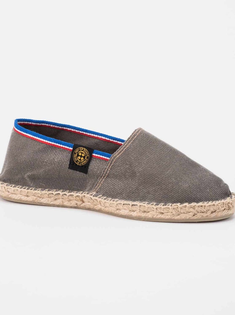 Espadrilles Frenchy unie Gris - Kiabi