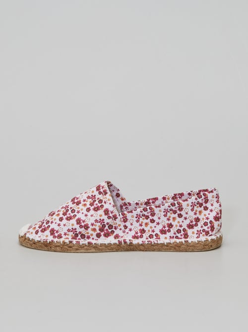 Espadrilles imprimé 'fleurs' - Kiabi