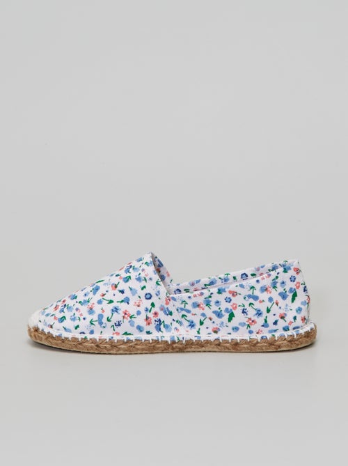 Espadrilles imprimé 'fleurs' - Kiabi