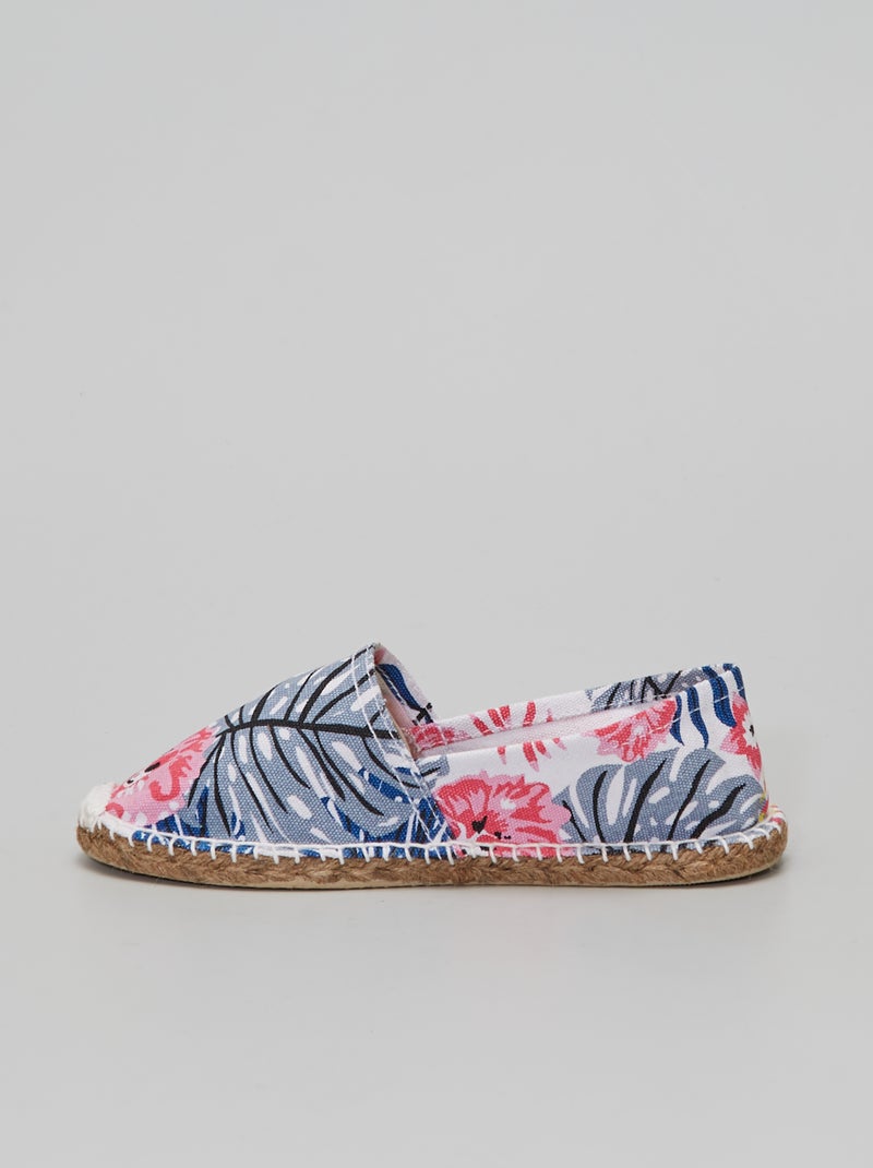 Espadrilles imprimé 'fleurs' multicolore - Kiabi