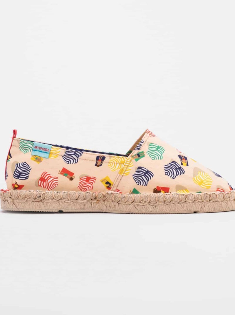 Espadrilles  imprimée Ecru - Kiabi