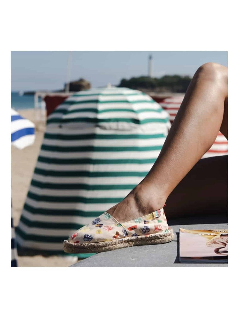Espadrilles  imprimée Ecru - Kiabi