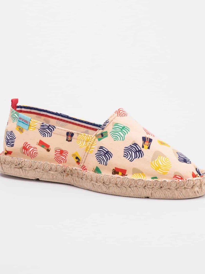 Espadrilles  imprimée Ecru - Kiabi