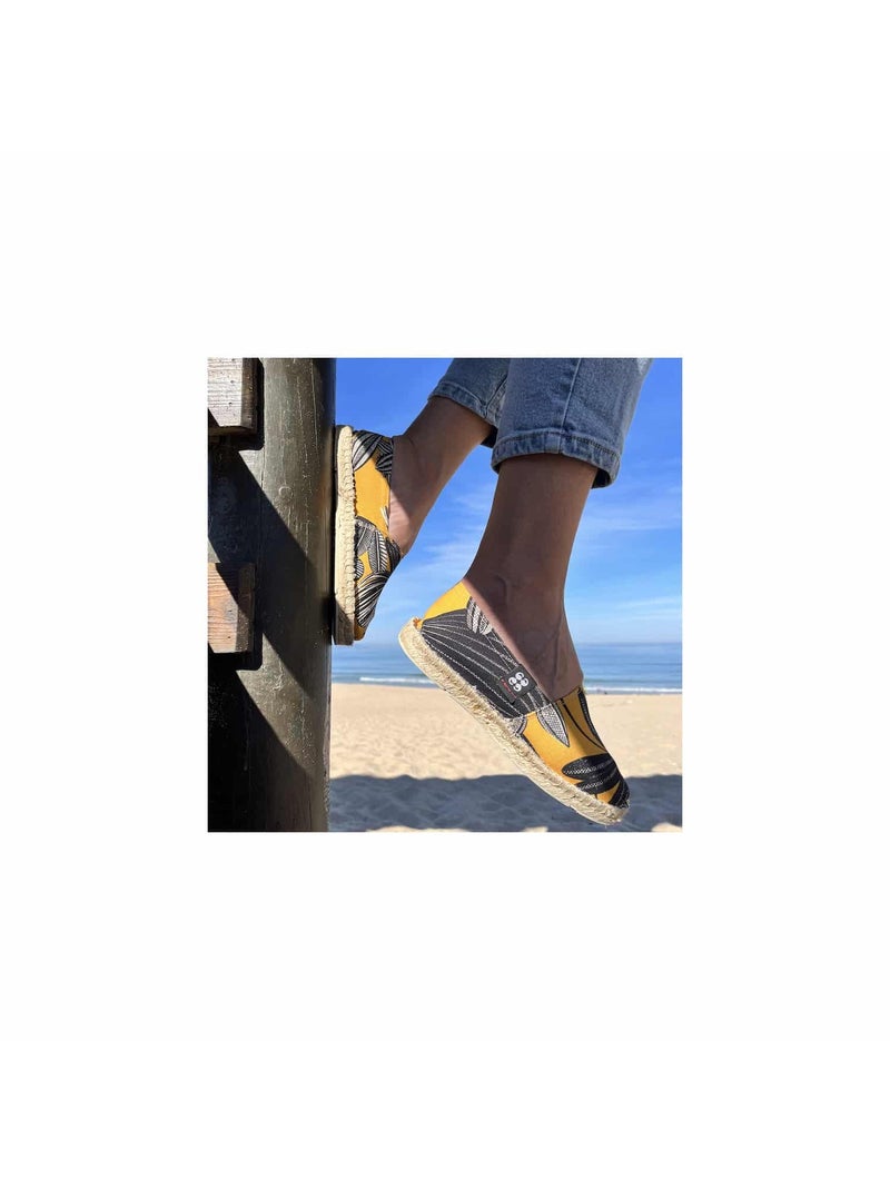 Espadrilles  imprimée Jaune - Kiabi