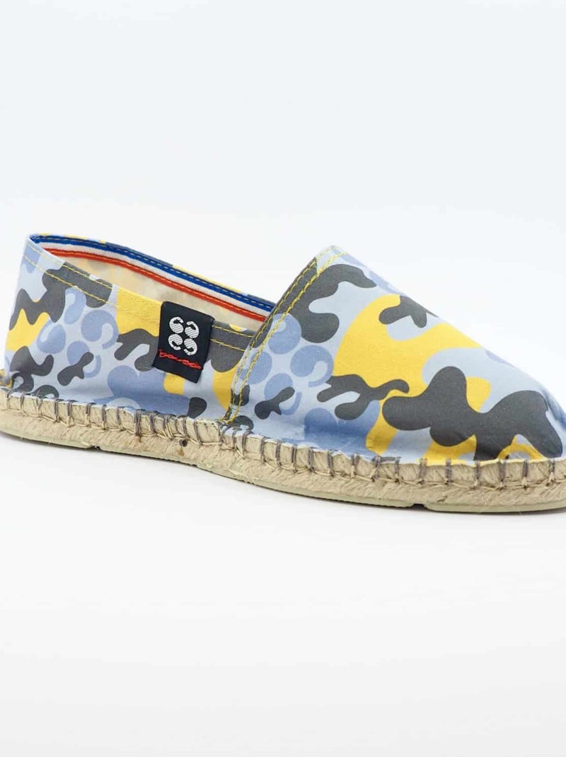 Espadrilles  imprimée Jaune - Kiabi