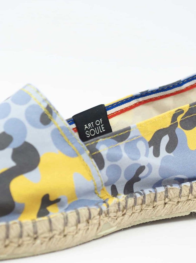 Espadrilles  imprimée Jaune - Kiabi