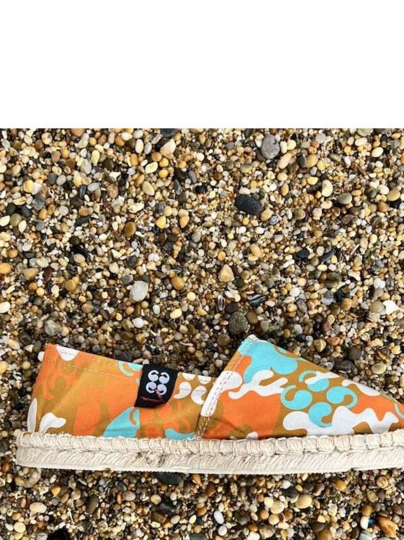Espadrilles  imprimée Orange - Kiabi