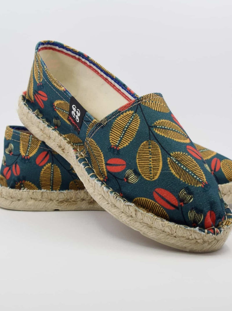 Espadrilles  imprimée Vert - Kiabi