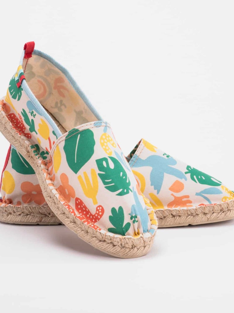 Espadrilles Imprimées imprimée Beige - Kiabi