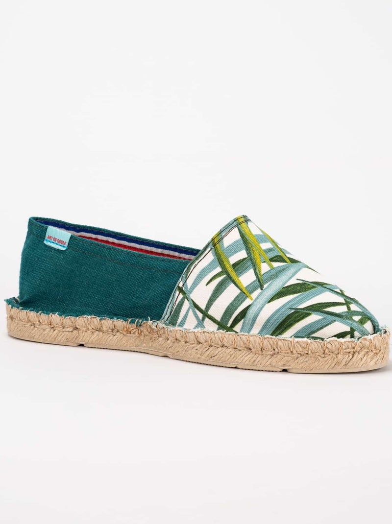 Espadrilles Imprimées imprimée Vert - Kiabi