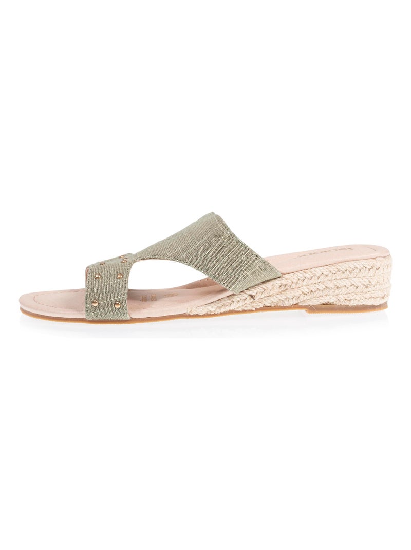 Espadrilles   Isotoner Kaki - Kiabi