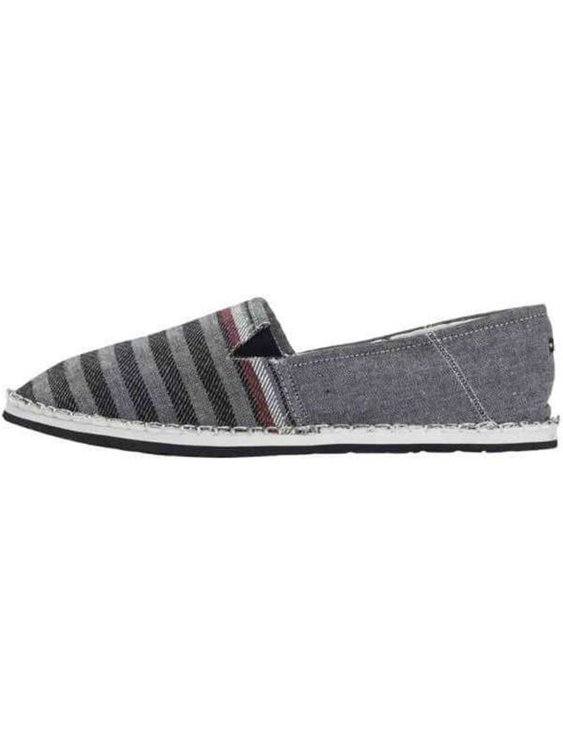 Espadrilles motif/style rayé - tommy hilfiger Bleu marine/Gris froid - Kiabi