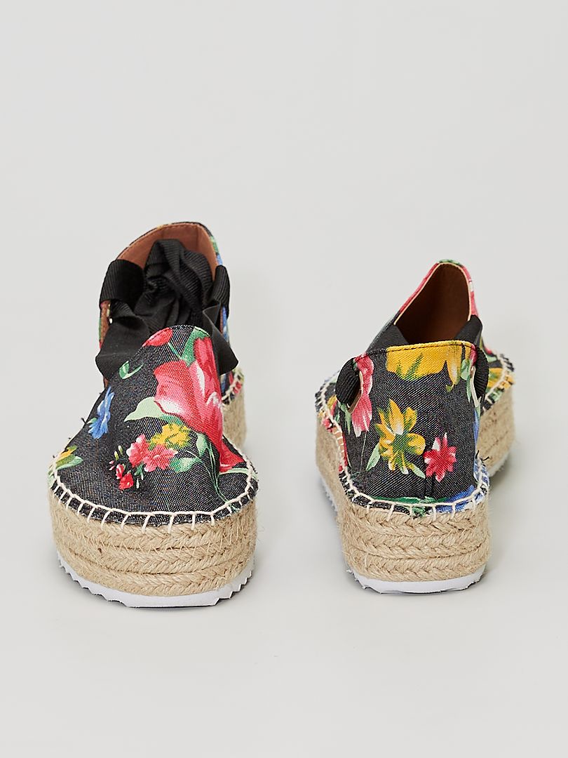 espadrilles compensées ouvertes