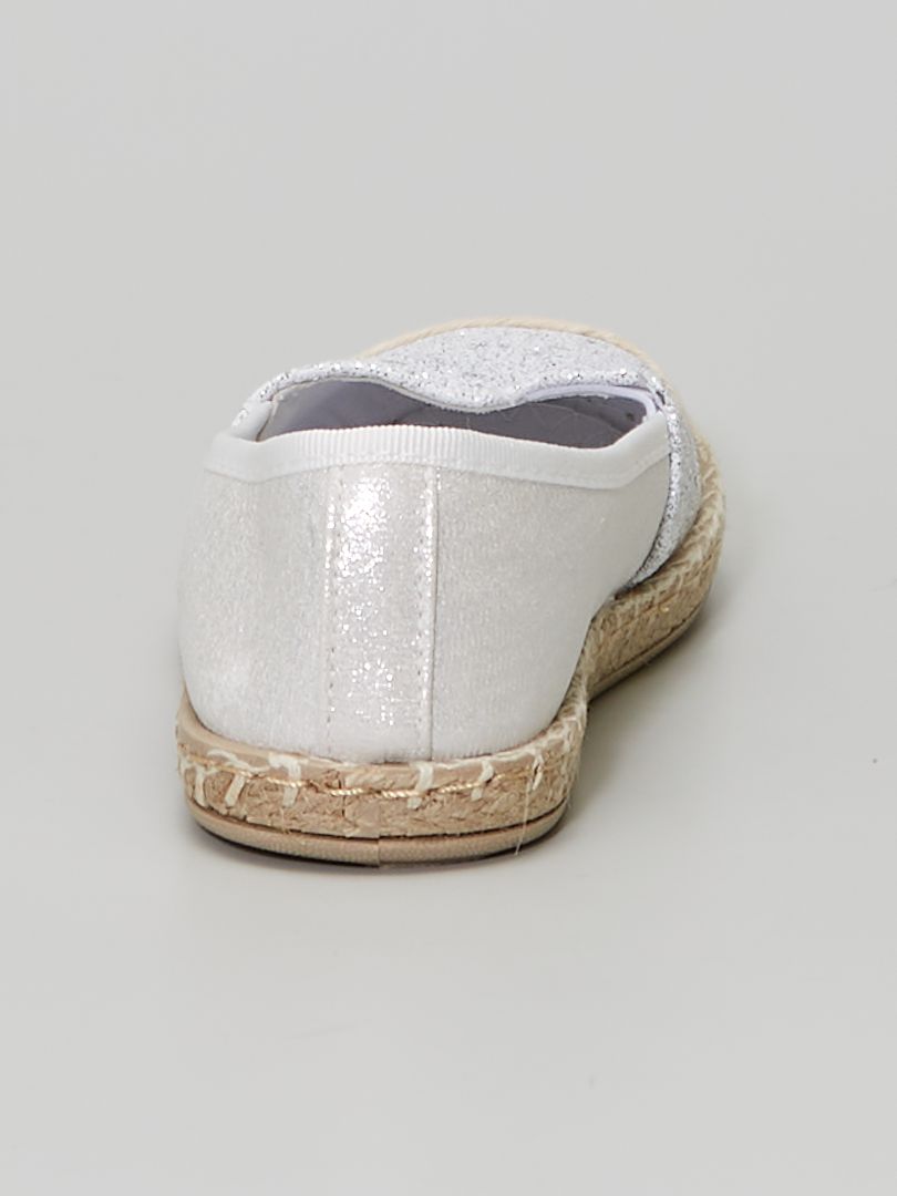 espadrille paillette argent