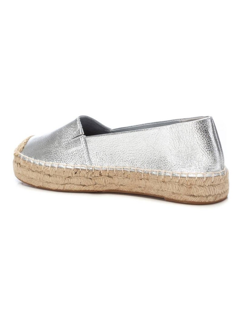 Espadrilles plates pour femme Argent - Kiabi