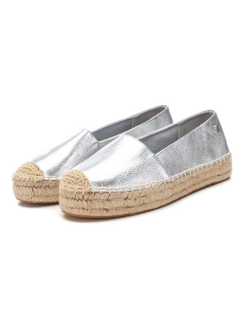 Espadrilles plates pour femme Argent - Kiabi