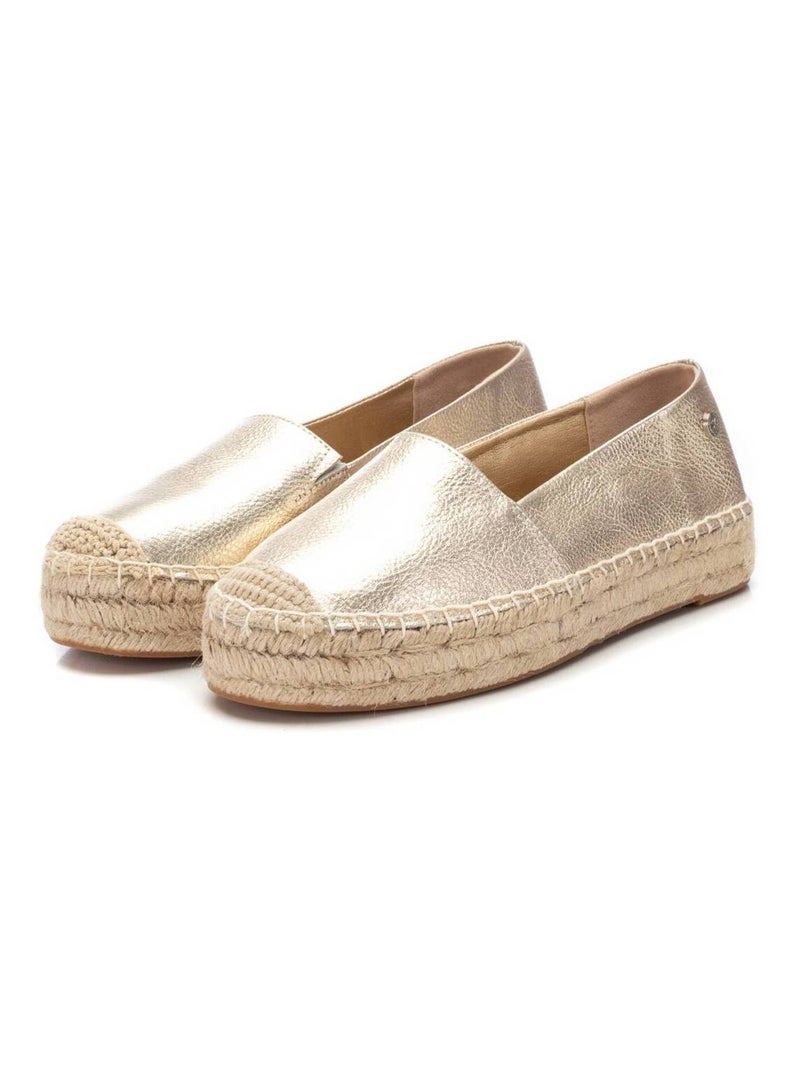 Espadrilles plates pour femme Doré/or - Kiabi