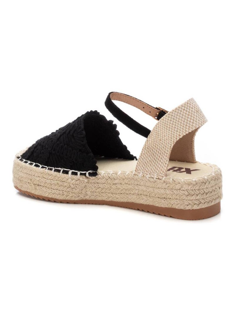 Espadrilles plates pour femme Noir - Kiabi