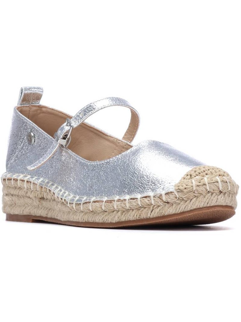 Espadrilles pour femme avec semelle en jute Argent - Kiabi
