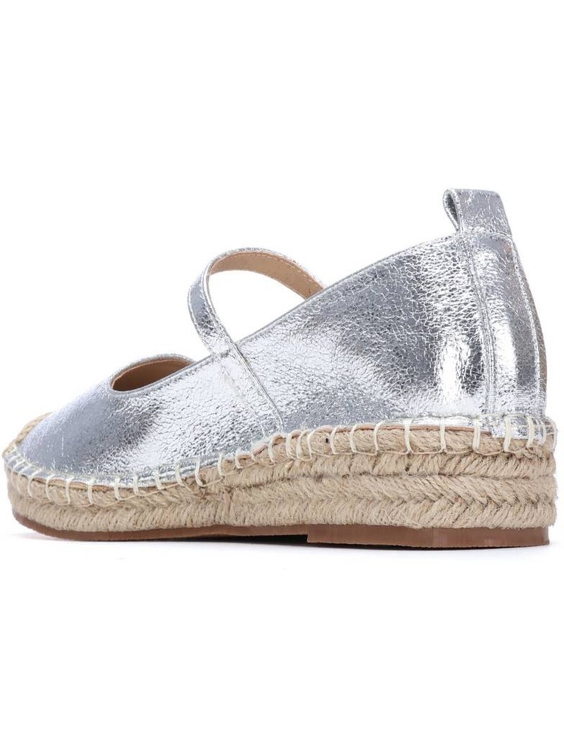 Espadrilles pour femme avec semelle en jute Argent - Kiabi