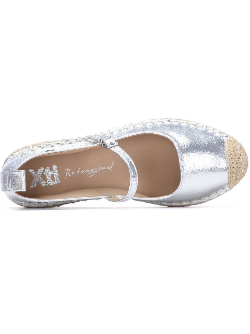 Espadrilles pour femme avec semelle en jute Argent - Kiabi