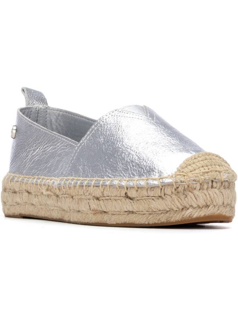 Espadrilles pour femme avec semelle en jute Argent - Kiabi