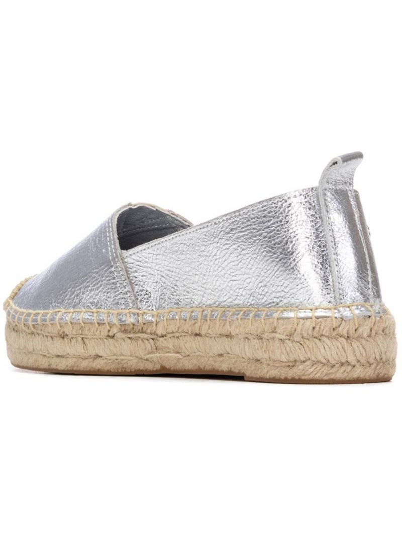 Espadrilles pour femme avec semelle en jute Argent - Kiabi