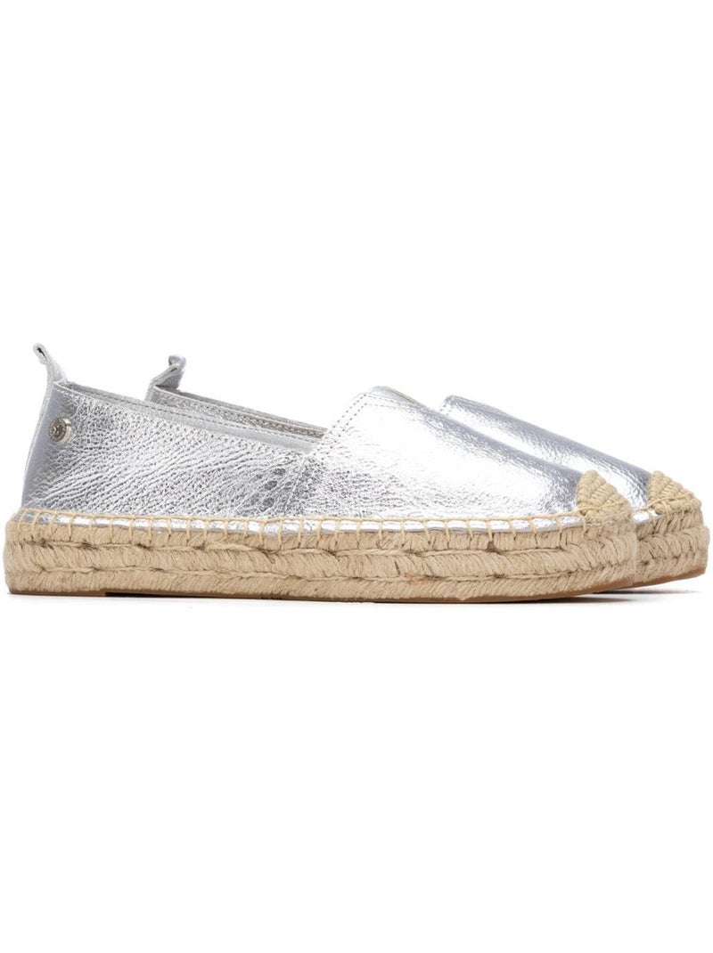 Espadrilles pour femme avec semelle en jute Argent - Kiabi