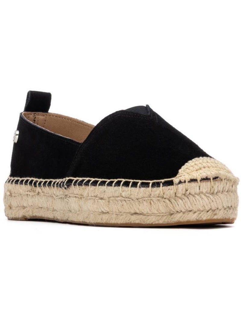 Espadrilles pour femme avec semelle en jute Noir - Kiabi