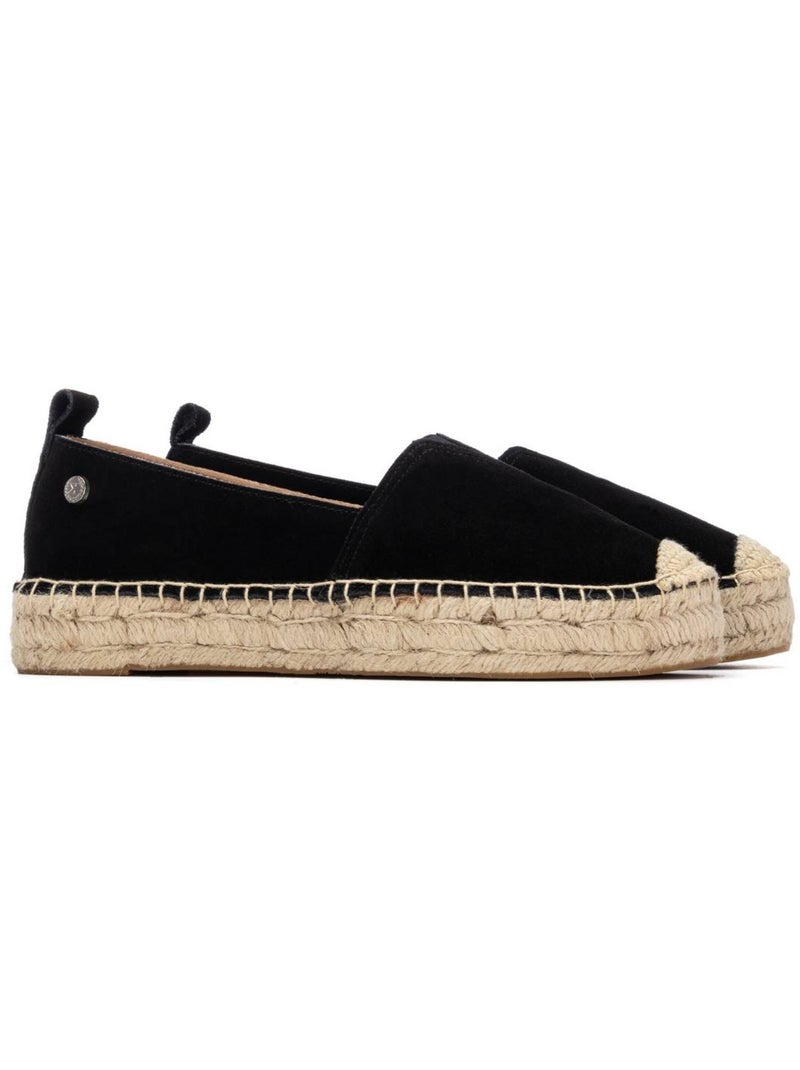 Espadrilles pour femme avec semelle en jute Noir - Kiabi