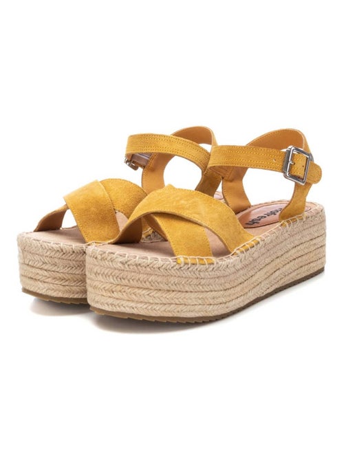Espadrilles pour femme en cuir - Kiabi