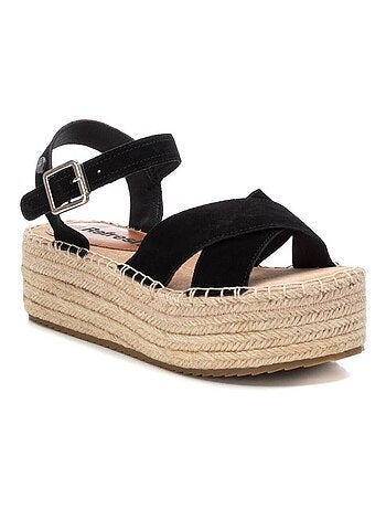 Espadrilles pour femme en cuir