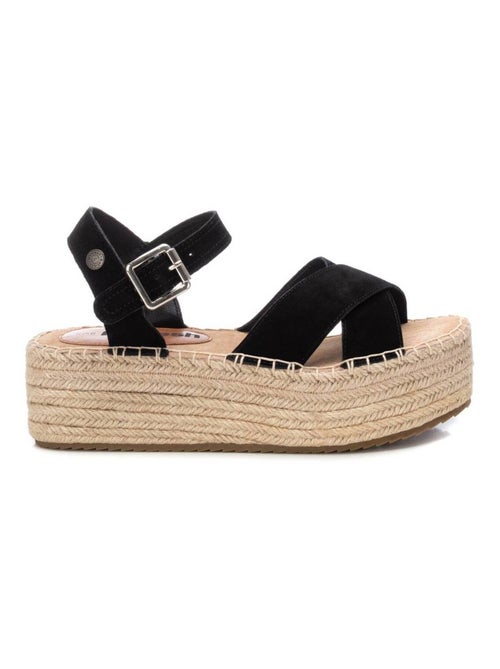 Espadrilles pour femme en cuir - Kiabi