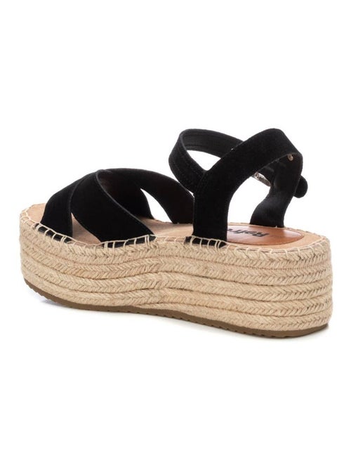 Espadrilles pour femme en cuir - Kiabi