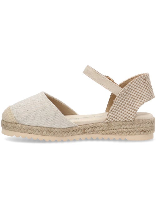 Espadrilles pour fillettes avec semelle en jute - Kiabi
