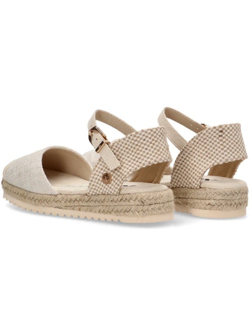 Espadrilles pour fillettes avec semelle en jute - Kiabi