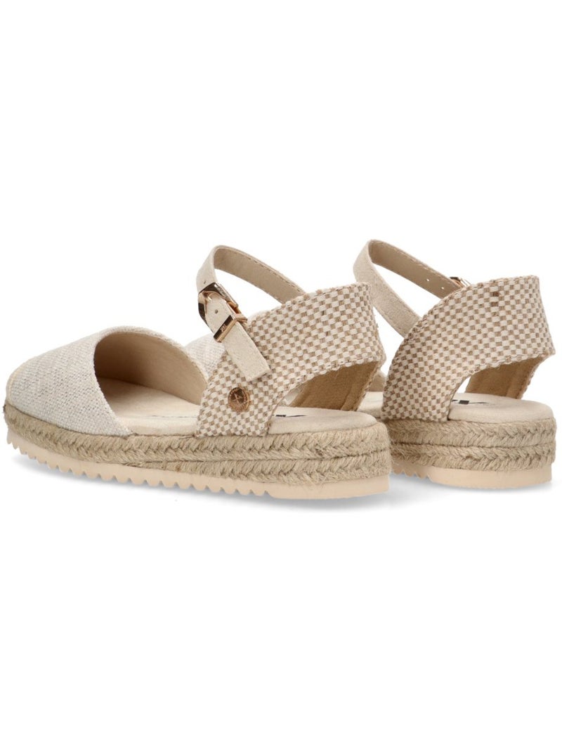 Espadrilles pour fillettes avec semelle en jute Beige - Kiabi