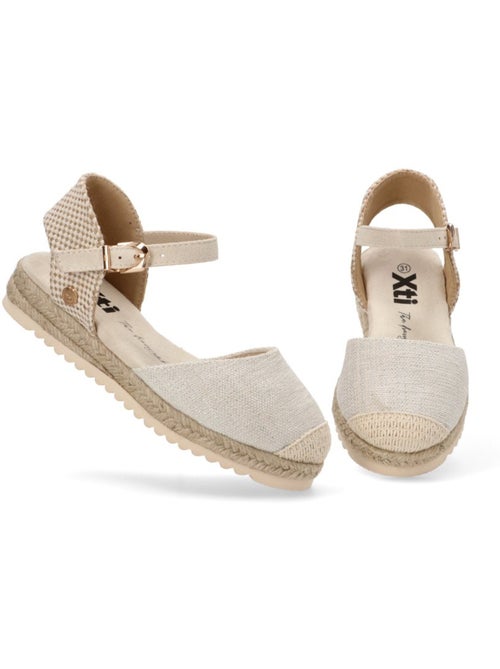 Espadrilles pour fillettes avec semelle en jute - Kiabi