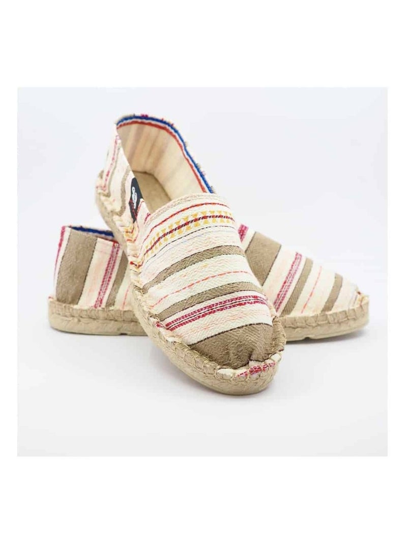 Espadrilles  rayée Beige - Kiabi