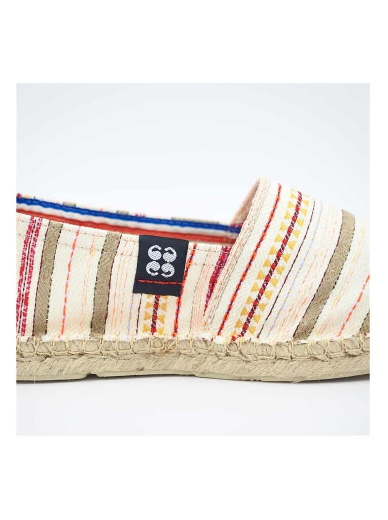 Espadrilles  rayée Beige - Kiabi