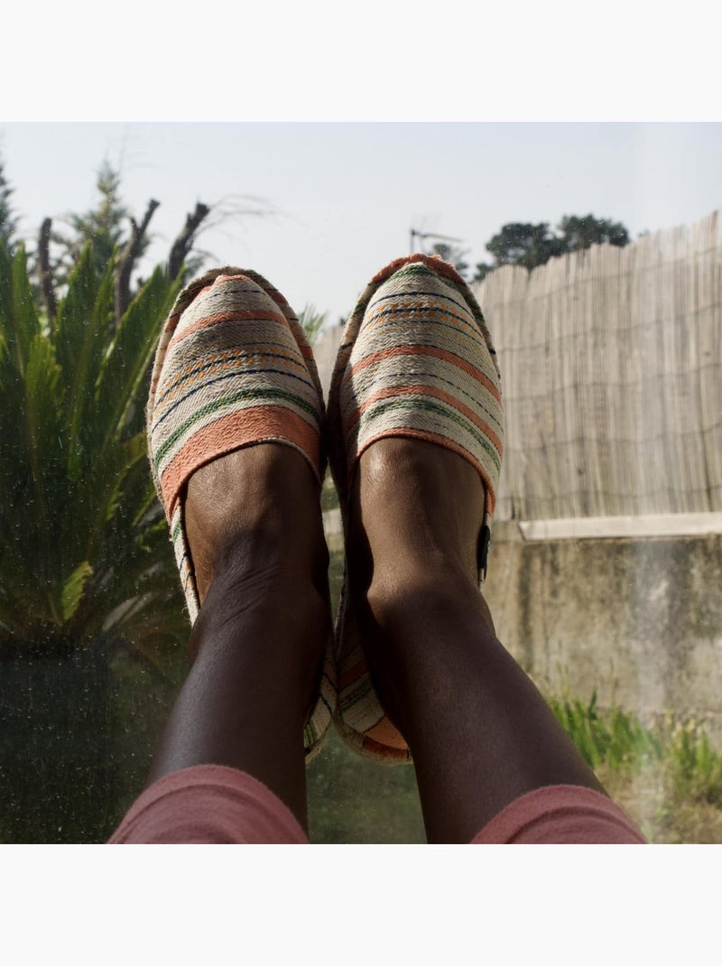 Espadrilles  rayée Beige - Kiabi