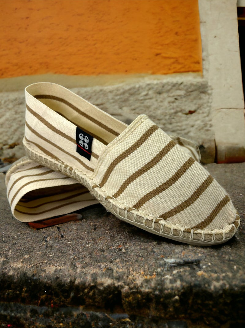 Espadrilles  rayée Blanc - Kiabi