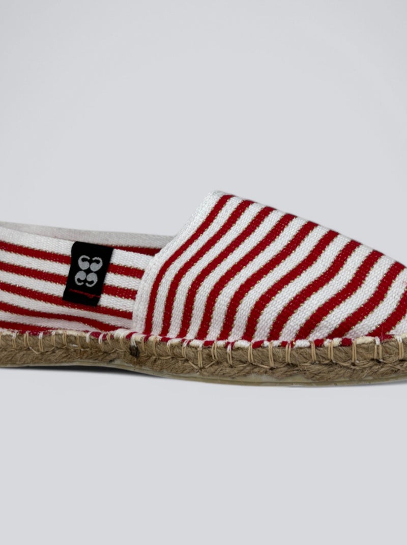 Espadrilles  rayée Rouge - Kiabi